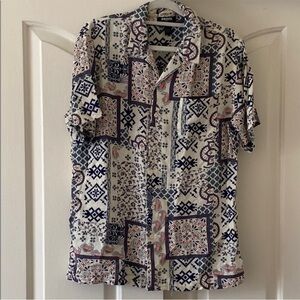 RSQ Men's Multicolor Patterned Shirt. Size S